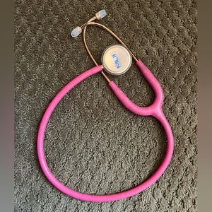 MDF sparkly pink and Rose gold Stethoscope